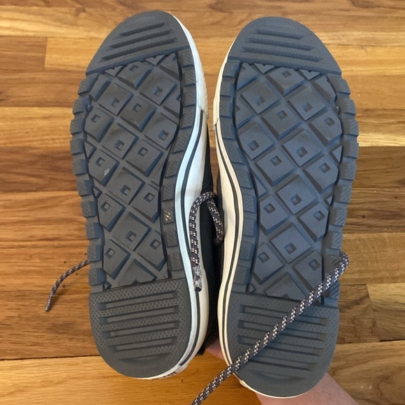 Converse Women’s Gray Fur Lined Sneakers Size 6 - Picture 7 of 8